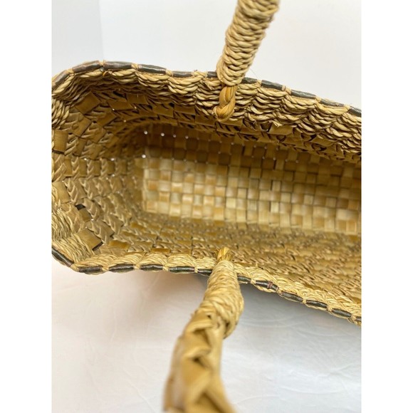 Handcrafted Jute Tote Bag Woven, Medium Size, Women Boho Style - Picture 11 of 13